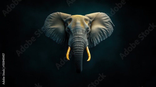 Graceful Giant: Majestic Elephant in the Wild photo