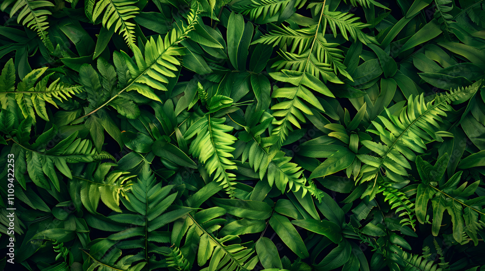 Fototapeta premium background of a beautiful green fern