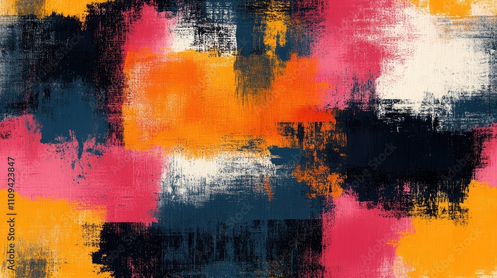 Seamless abstract pattern featuring vibrant grunge textures ideal for contemporary silk scarf and hijab designs textile fabric fashion illustration Seamless abstract pattern featuring vibrant grunge textures ideal for contemporary silk scarf and hijab designs textile fabric fashion illustration