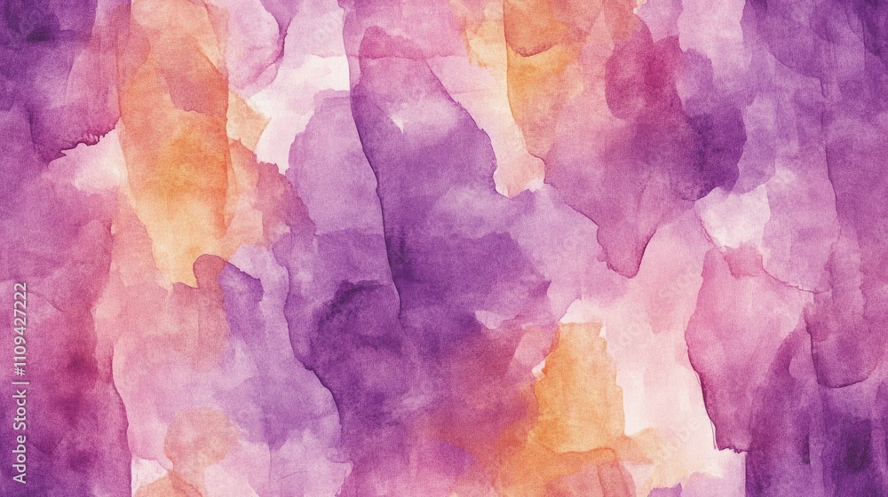 Obraz premium Abstract watercolor texture seamlessly blended in vibrant hues perfect for artistic projects and background designs