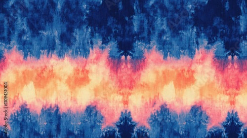 Vibrant tie dye shibori pattern featuring colorful indigo hues perfect for fashion textiles and artistic designs fabric texture artistic wallpaper