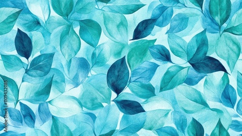 Light turquoise watercolor seamless pattern texture for background design