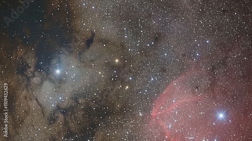 Night sky Universe filled with stars neb