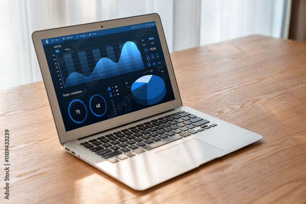 Business data dashboard provide modish business intelligence analytic for marketing strategy planning Business data dashboard provide modish business intelligence analytic for marketing strategy planning
