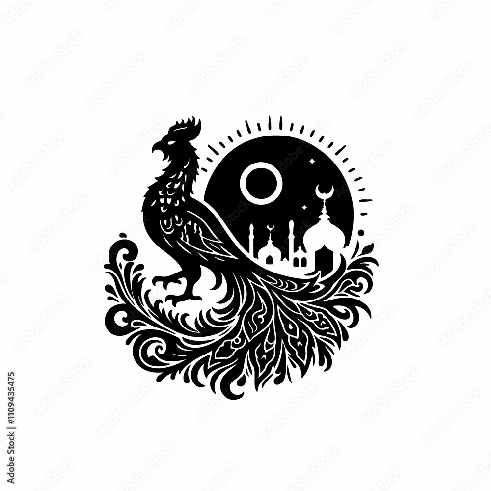 Fototapeta premium chinese dragon on white background