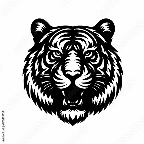 tiger head vector