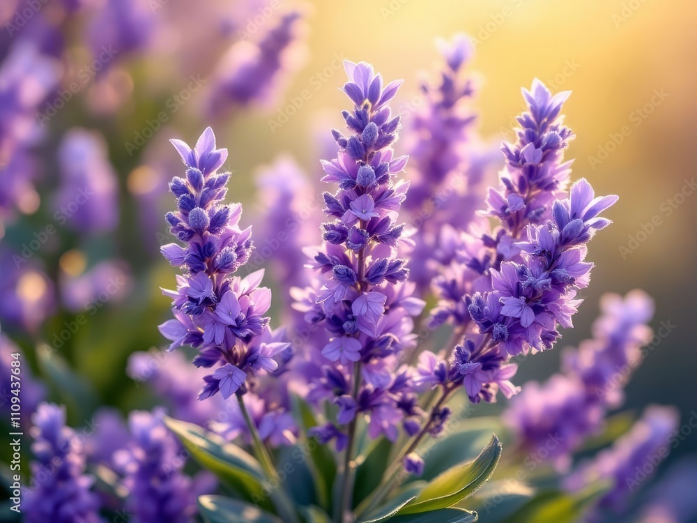 Obraz premium Frame lavender bunches with the rule of thirds for captivating garden shots.
