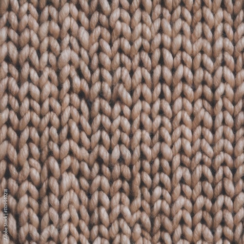 Light Brown Knitted Fabric in Basic Stockinette Stitch