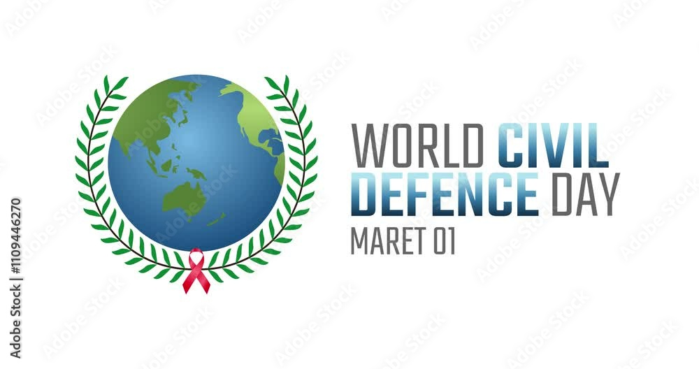 World civil defence day motion video, ideal for World civil defence day celebration World civil defence day motion video, ideal for World civil defence day celebration