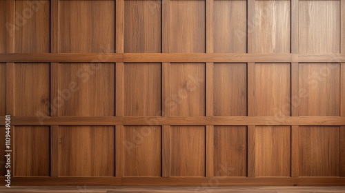 The wooden wall has a grainy texture and a light color