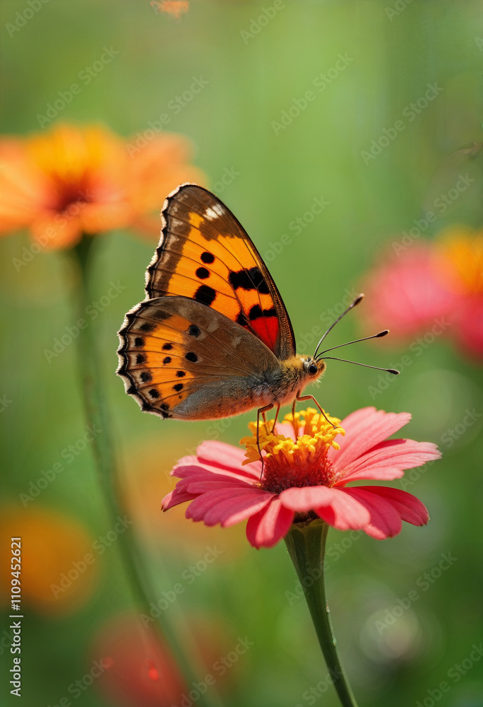 Obraz premium Butterfly on flower