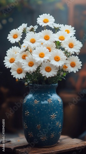 Wallpaper Mural bouquet of daisies in vase Torontodigital.ca