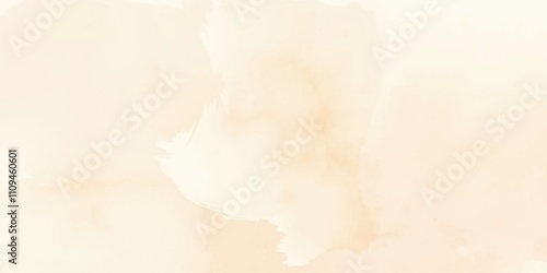 Abstract Watercolor Background with Delicate Strokes of Light Beige