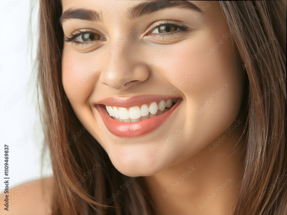 Beautiful Woman Smiling, Bright White Teeth | Authenticity Beautiful Woman Smiling, Bright White Teeth | Authenticity