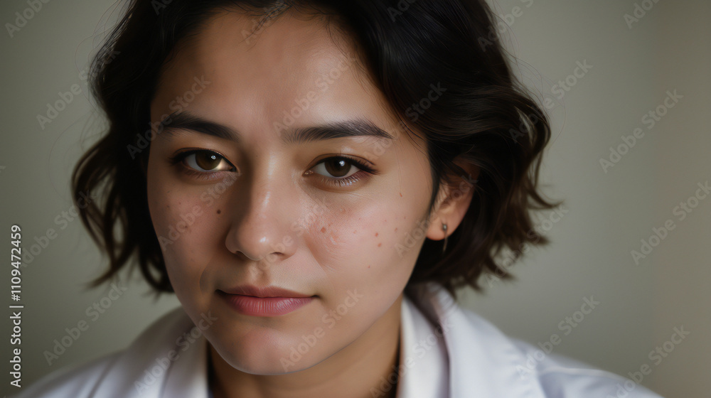 Depressed young woman. Woman without make-up. Negative human emotions facial expression Depressed young woman. Woman without make-up. Negative human emotions facial expression