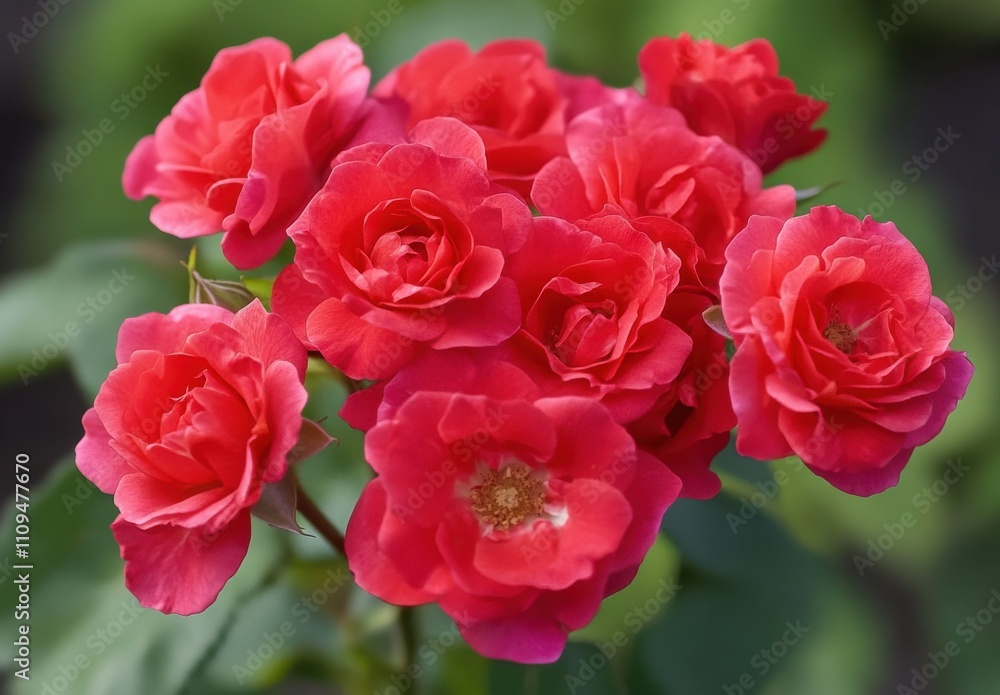 Bright Red Roses in Full Bloom Displaying Rich Color and Delicate Petals Against a Soft Green Background for Beautiful Floral Arrangements and Gardens Bright Red Roses in Full Bloom Displaying Rich Color and Delicate Petals Against a Soft Green Background for Beautiful Floral Arrangements and Gardens