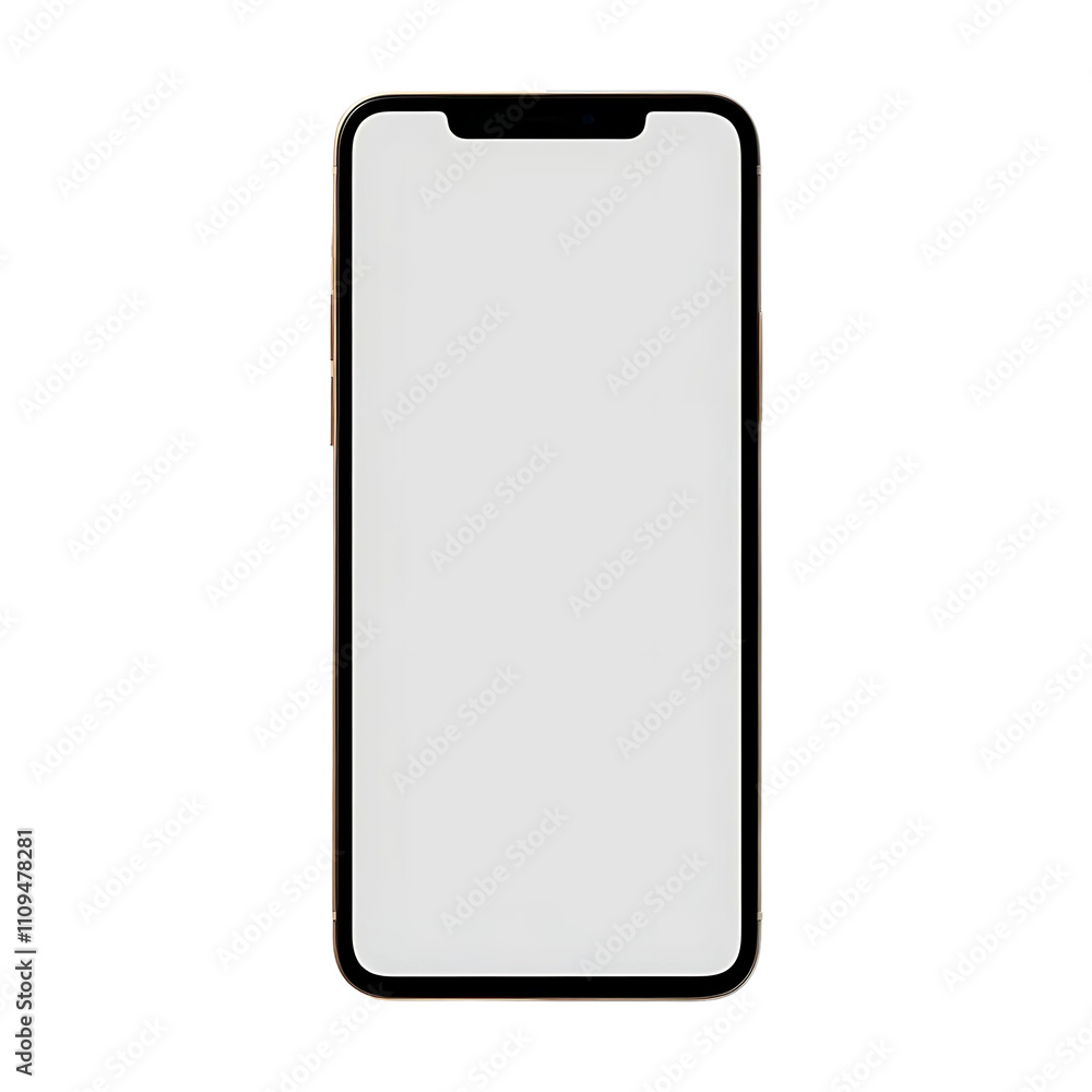 Isolated vector illustration of a blank smartphone screen with no design, ideal for app mockups and digital presentations Isolated vector illustration of a blank smartphone screen with no design, ideal for app mockups and digital presentations