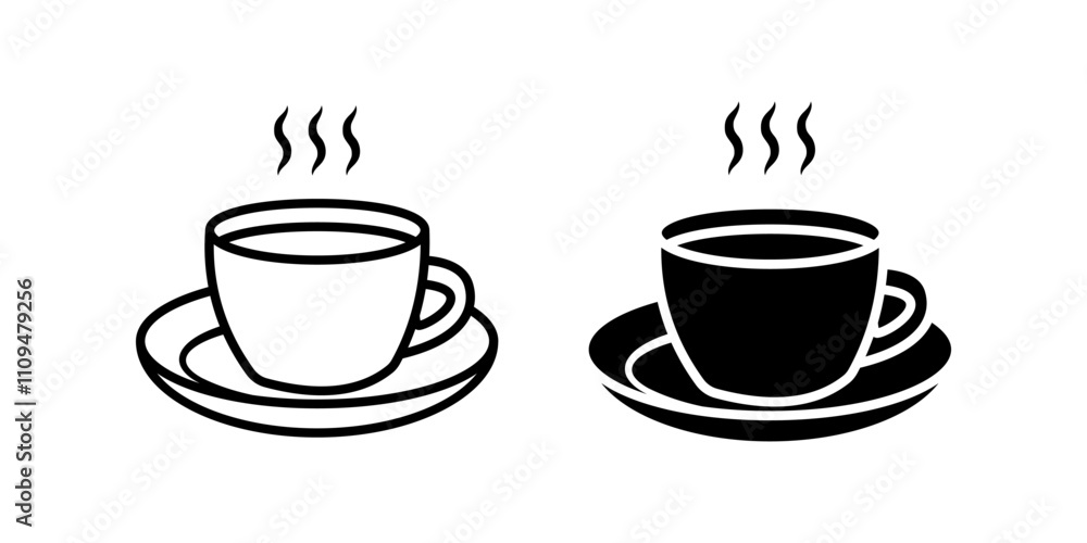 Coffee icon set. Coffee cup sign. for mobile concept and web design. vector illustration on white background Coffee icon set. Coffee cup sign. for mobile concept and web design. vector illustration on white background