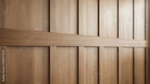 A large room with a wooden wall and a window