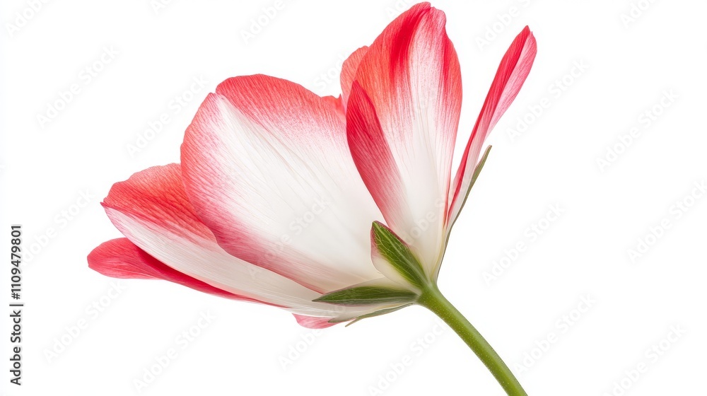 Beautiful White Cyclamen Flower on a Clean Background Beautiful White Cyclamen Flower on a Clean Background