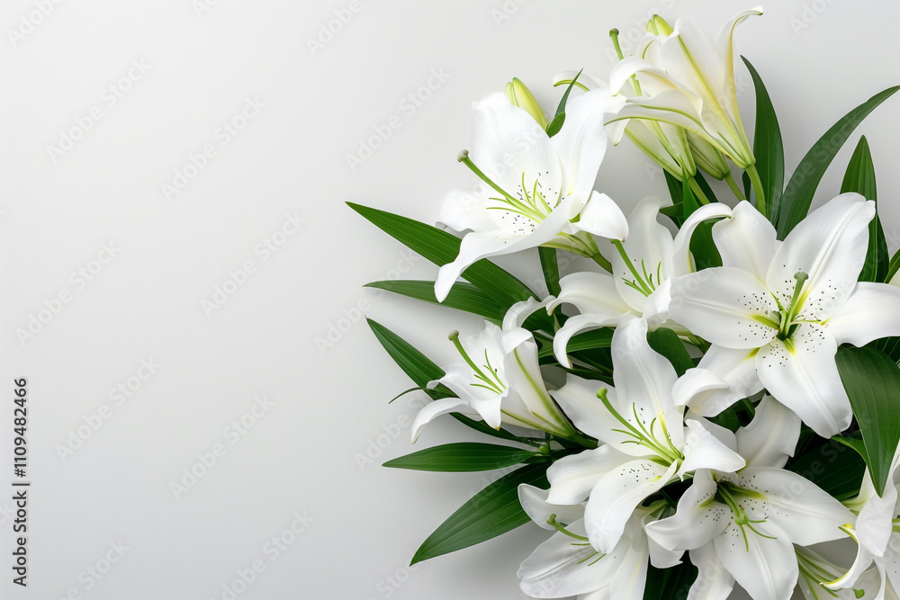 Easter Church with Cross and Lilies Easter Church with Cross and Lilies