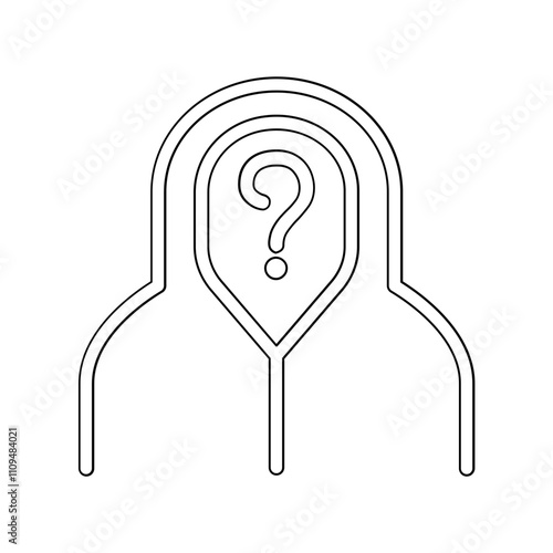 Hacker icon in line style