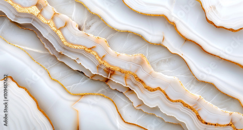 Smooth Alabaster Texture with Subtle Gold Veins