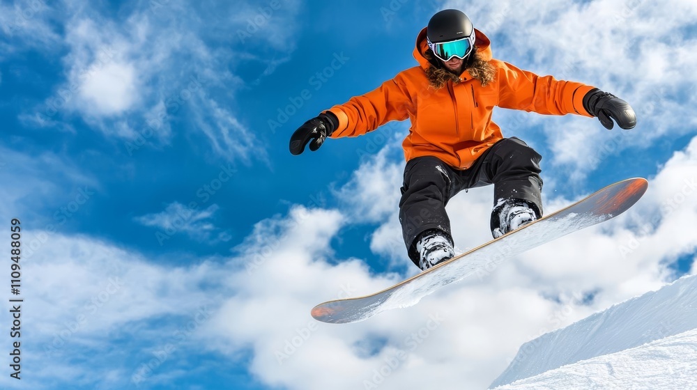 Dramatic lighting highlighting powder clouds as a snowboarder lands a big jump, snowboard powder dramatic light, cinematic sports Dramatic lighting highlighting powder clouds as a snowboarder lands a big jump, snowboard powder dramatic light, cinematic sports