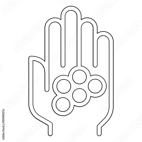 Suicide icon in line style