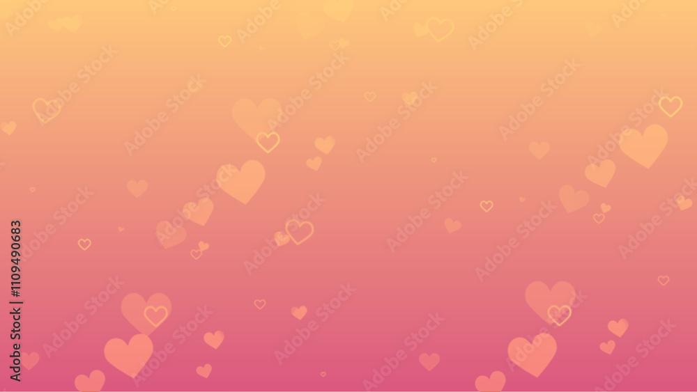 light pink-yellow gradient hearts background light pink-yellow gradient hearts background