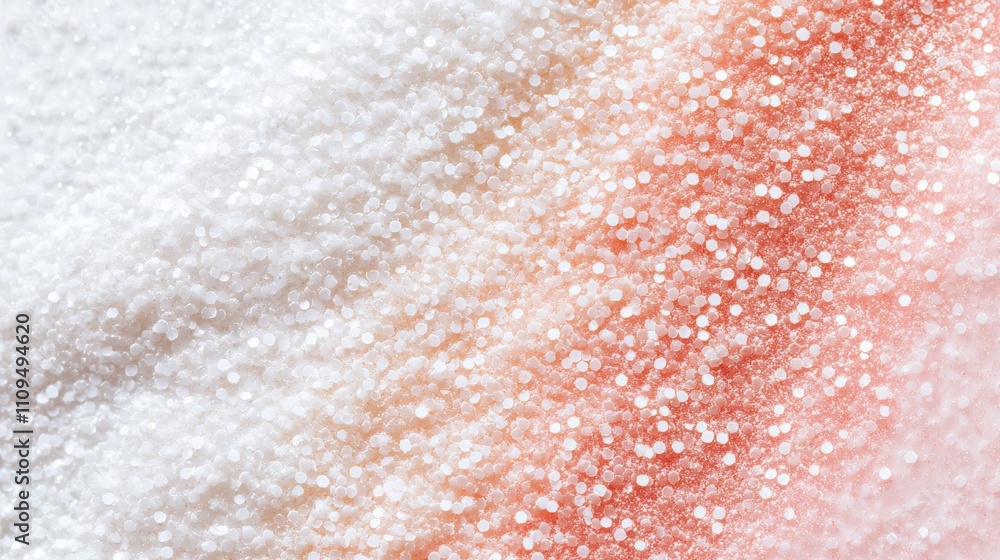 Salt and pink himalayan crystals contrasting texture Salt and pink himalayan crystals contrasting texture