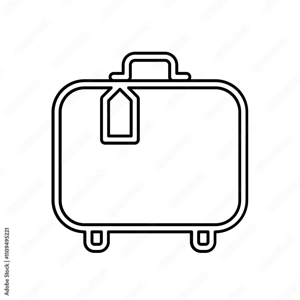 Luggage icon in line style Luggage icon in line style
