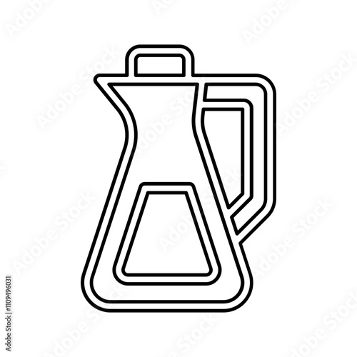 Apple vinegar icon in line style