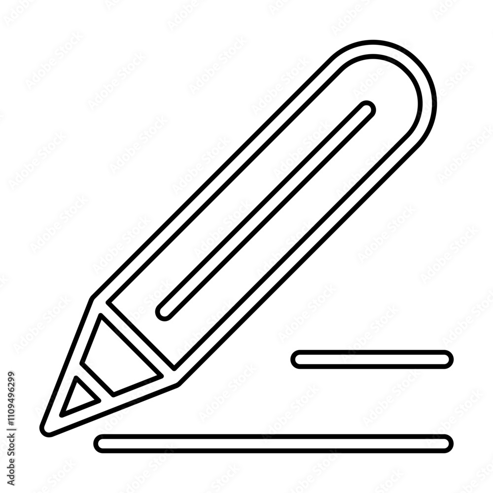 Obraz premium Text icon in line style