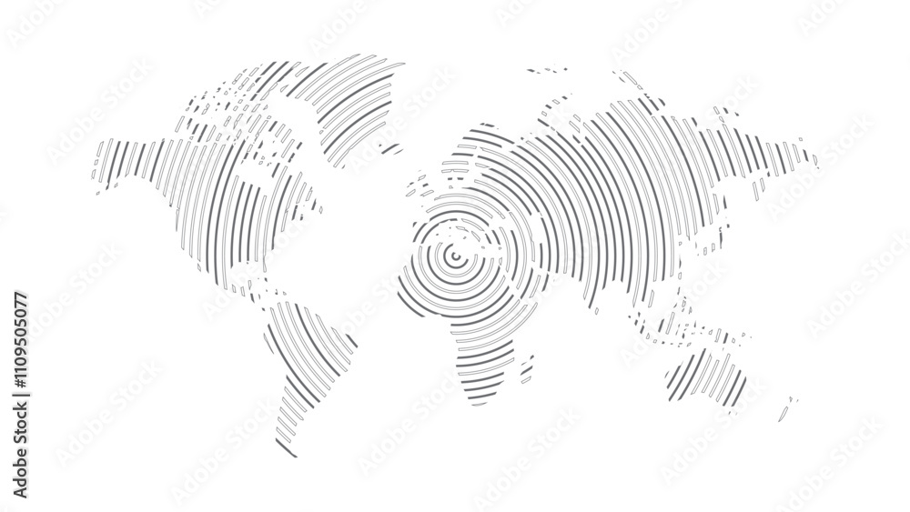 World map halftone. Made for world news and articles. Grey circles on white background. World map halftone. Made for world news and articles. Grey circles on white background.