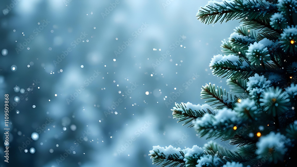 Close up, Pine tree winter scanne background. Ai generated Close up, Pine tree winter scanne background. Ai generated