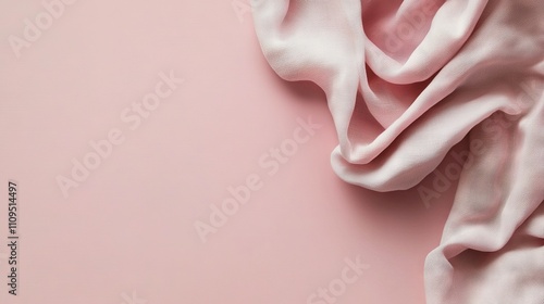   A pink fabric against a pink background, allowing space for a text or image on T-shirt