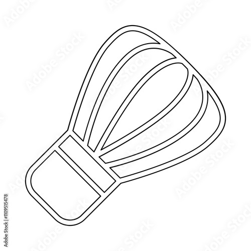 Tea whisk icon in line style