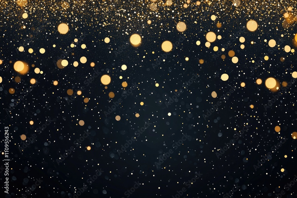 Gold dust glitter sparkle wave texture on the black background with copy space. Gold dust glitter sparkle wave texture on the black background with copy space.