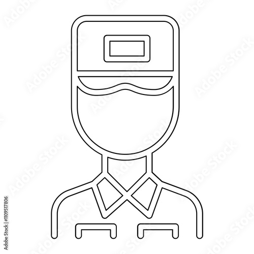 Plumber icon in line style