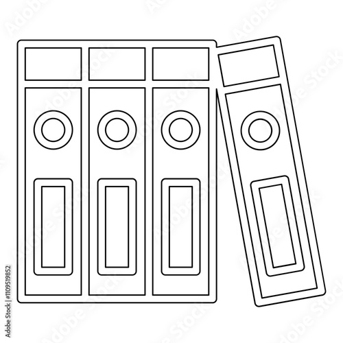 Folder icon in line style