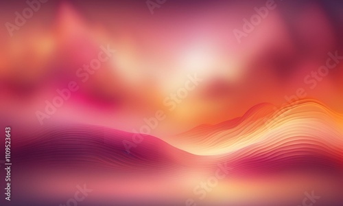 Wallpaper Mural Gradient Overlay with Hazy Edges in shades of pink and orange Torontodigital.ca