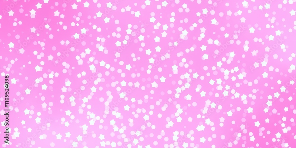 A delicate pattern of white stars and circles on a soft pink background, creating a magical and whimsical design. A delicate pattern of white stars and circles on a soft pink background, creating a magical and whimsical design.