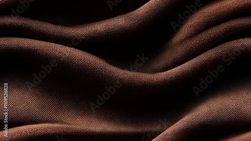 Wallpaper Mural   A close-up of a textured brown cloth, featuring multiple layers of dark brown cloth Torontodigital.ca
