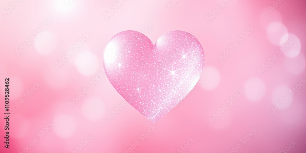 A sparkling pink heart with a delicate bokeh background, ideal for love, romance, and Valentine's Day designs. A sparkling pink heart with a delicate bokeh background, ideal for love, romance, and Valentine's Day designs.