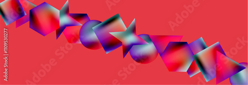 Fluid color geometric shapes abstract background. Vector Illustration For Wallpaper, Banner, Background, Card, Book Illustration, landing page