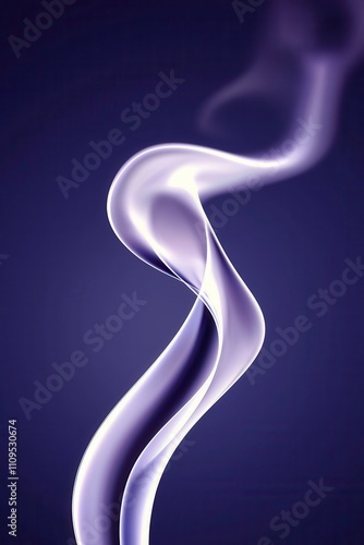 Abstract swirl of smoke against a dark background, creating a smooth flow.