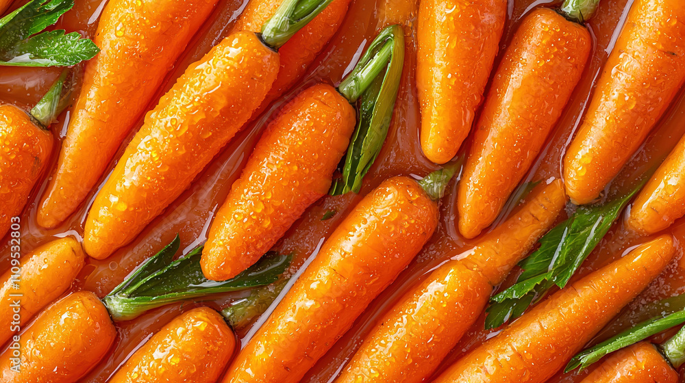 a close-up of several carrots submerged in a pool of rich, earthy liquid, topped with vibrant green leaves (32 a close-up of several carrots submerged in a pool of rich, earthy liquid, topped with vibrant green leaves (32