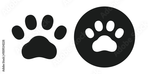 Simple icons representing pawpaws and animals