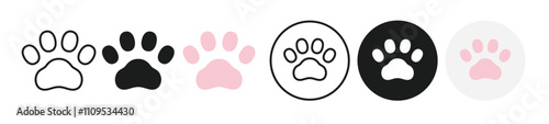 Simple icons representing pawpaws and animals